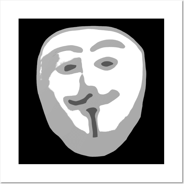Anomalous - Scuffed Anonymous/Guy Fawkes Wall Art by Rx2TF